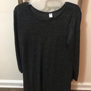 Old Navy Gray long sleeve swing dress